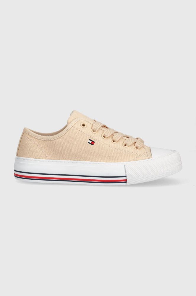 Дитячі кеди Tommy Hilfiger колір бежевий (2967487)