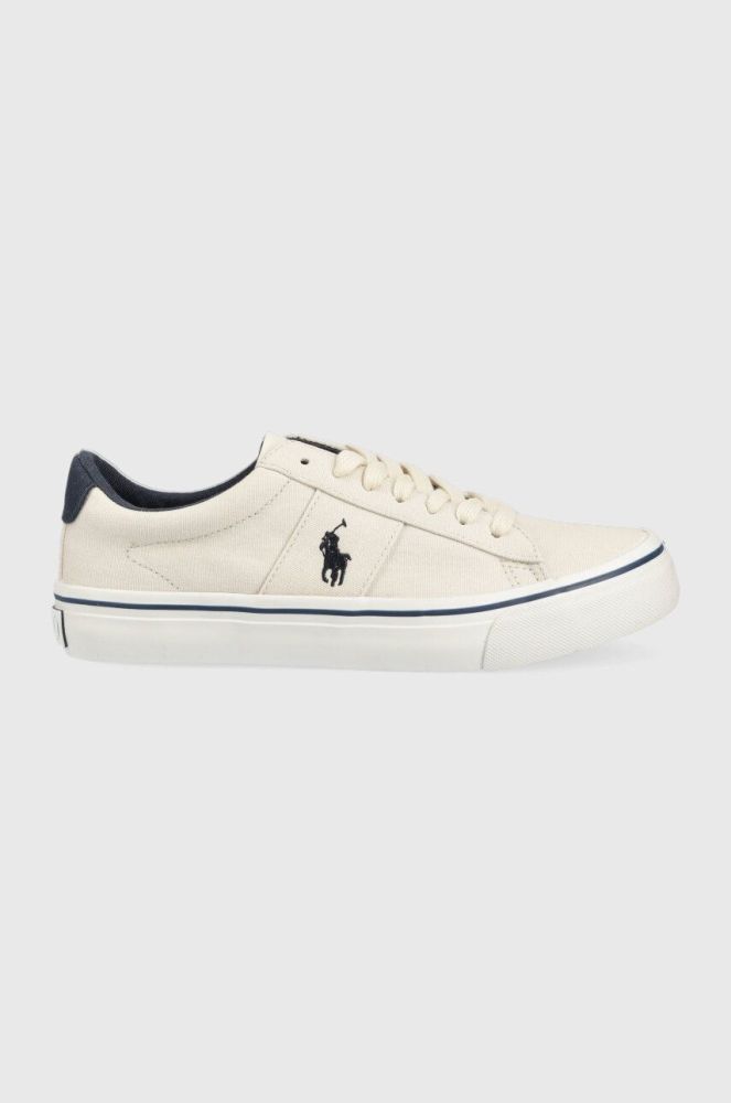 Дитячі кеди Polo Ralph Lauren колір бежевий