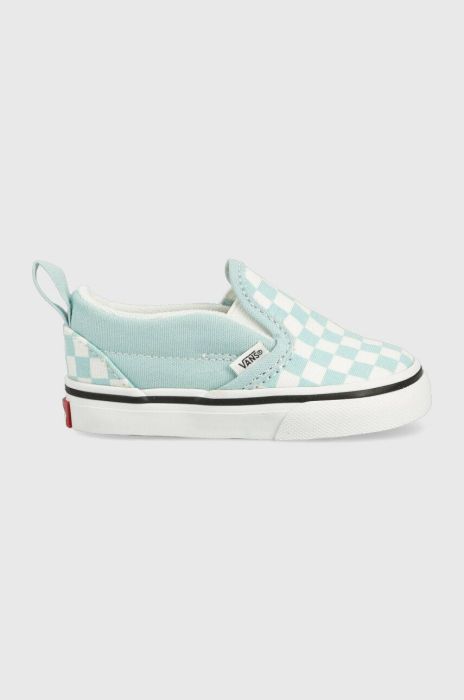 Дитячі кеди Vans TD Slip On V CTHR CHBD MBLUE колір бірюзовий