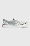 Дитячі кеди Vans UY Classic Slip On CTHR CHBD TRDWN колір сірий