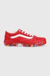 Дитячі кеди Vans UY Old Skool PTSP DRRED колір червоний