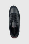 Шкіряні кросівки Tommy Hilfiger FM0FM04358 ELEVATED CUPSOLE LEATHER MIX колір синій