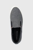 Кеди Tommy Hilfiger TH HI VULC CORE LOW SLIP ON чоловічі колір синій