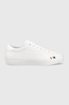 Шкіряні кросівки Tommy Hilfiger ELEVATED VULC LEATHER LOW колір білий FM0FM04418 (3101544)