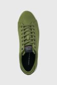 Кеди Tommy Hilfiger TH HI VULC CORE LOW STRIPES колір зелений FM0FM04735