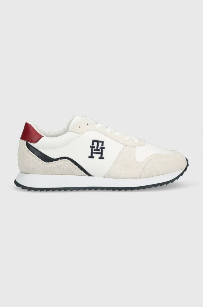 Шкіряні кросівки Tommy Hilfiger RUNNER EVO LEATHER колір білий FM0FM04479 (2977636)