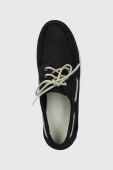 Замшеві мокасини Tommy Hilfiger TH BOAT SHOE CLASSIC NUBUCK чоловічі колір синій FM0FM04447