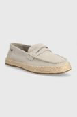 Замшеві еспадрилі Tommy Hilfiger TH ESPADRILLE CLASSIC SUEDE колір сірий