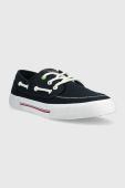 Кеди Tommy Hilfiger CORE BOAT SHOE CANVAS чоловічі колір синій FM0FM04510