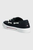 Кеди Tommy Hilfiger CORE BOAT SHOE CANVAS чоловічі колір синій FM0FM04510