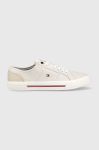 Кеди Tommy Hilfiger CORE CORPORATE VULC CANVAS чоловічі колір сірий