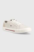 Кеди Tommy Hilfiger CORE CORPORATE VULC CANVAS чоловічі колір сірий