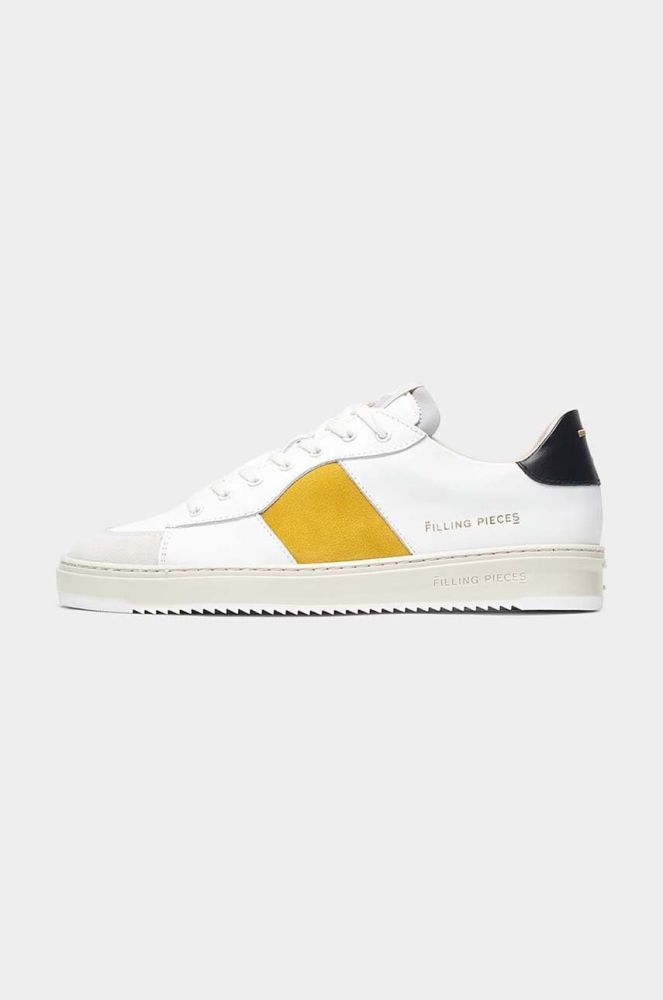 Шкіряні кросівки Filling Pieces Court Strata колір білий 89128871922