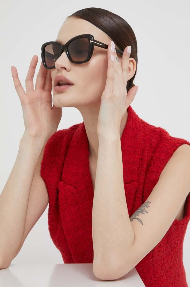 Сонцезахисні окуляри Tom Ford жіночі колір коричневий (3170583)