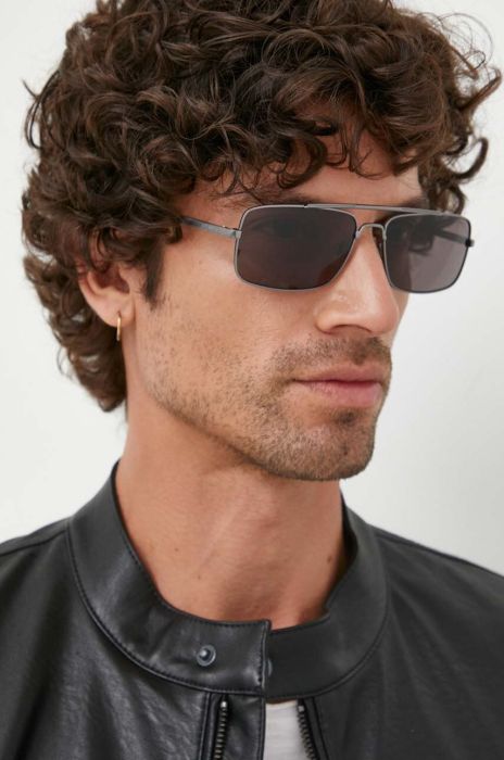 Сонцезахисні окуляри Guess чоловічі колір срібний (3439943)