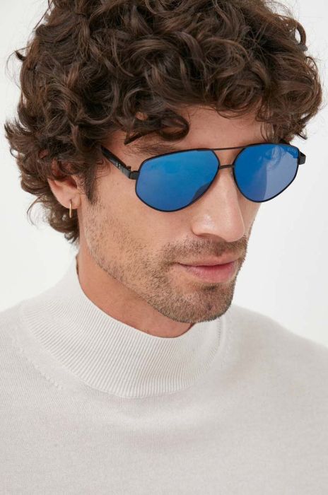 Сонцезахисні окуляри Guess чоловічі колір чорний (3439946)