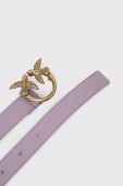 Шкіряний ремінь Pinko жіночий колір фіолетовий (2914826)