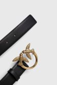 Шкіряний ремінь Pinko жіночий колір чорний (2914846)