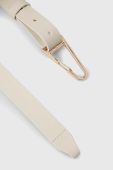 Шкіряний ремінь Patrizia Pepe жіночий колір білий (3082102)