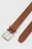 Шкіряний ремінь Tommy Hilfiger чоловічий колір коричневий (2815873)