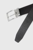 Шкіряний ремінь Guess чоловічий колір чорний (3039604)