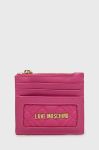Чохол на банківські карти Love Moschino колір рожевий