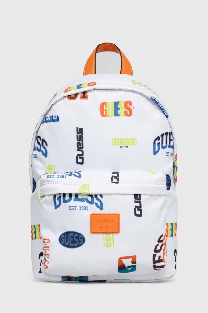Рюкзак Guess колір білий великий візерунок (2874089)