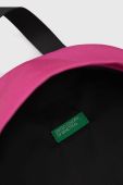 Дитячий рюкзак United Colors of Benetton колір рожевий великий однотонний