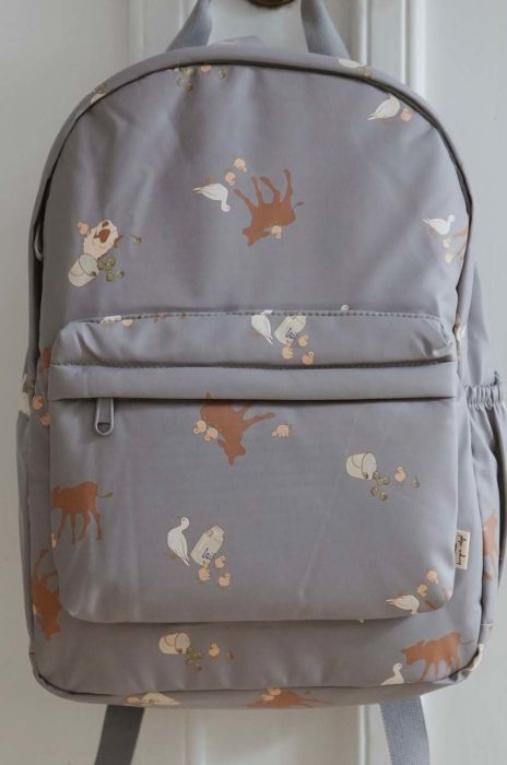 Дитячий рюкзак Konges Sl?jd великий візерунок колір блакитний