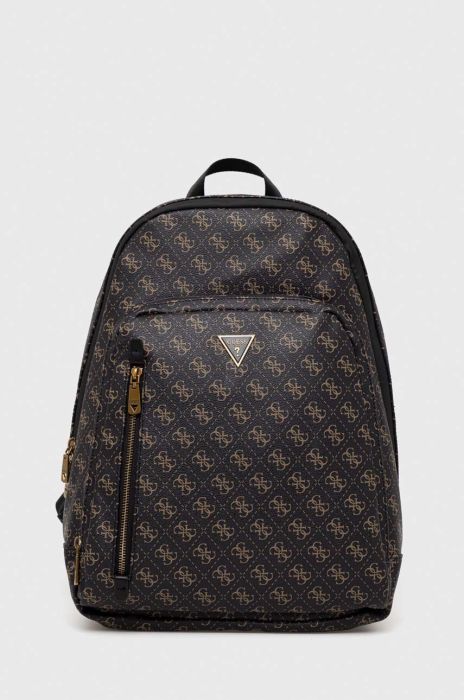 Рюкзак Guess чоловічий колір коричневий великий візерунок (3167095)