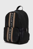 Рюкзак Armani Exchange чоловічий колір чорний великий візерунок