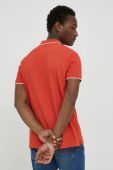 Бавовняне поло Wrangler колір помаранчевий з аплікацією