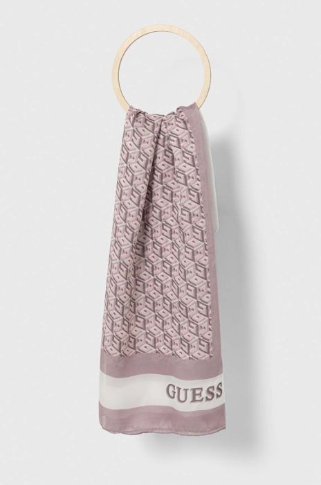 Хустка Guess жіноча колір рожевий візерунок (3045393)