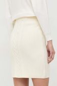 Спідниця Guess колір бежевий mini пряма (2851099)