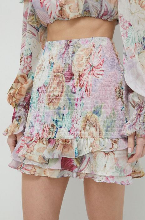 Спідниця Guess колір рожевий mini пряма (2917288)