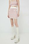 Спідниця Guess колір рожевий mini олівець (2965799)