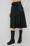 Спідниця Dkny колір чорний midi пряма (2914987)
