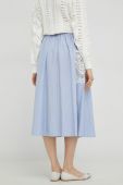 Спідниця Twinset maxi розкльошена колір блакитний (3022965)