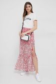 Спідниця Pepe Jeans Brunella колір червоний maxi розкльошена