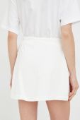 Бавовняна спідниця Reebok Classic колір білий mini пряма