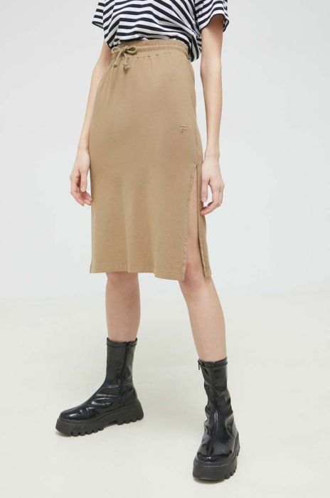 Спідниця Fila колір зелений mini олівець