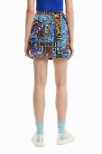 Спідниця Desigual mini пряма колір барвистий (3045423)