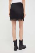 Спідниця Sisley колір чорний mini розкльошена