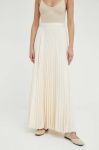 Спідниця Herskind колір бежевий maxi розкльошена