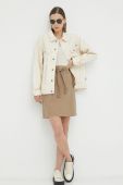 Спідниця Marc O'Polo колір бежевий mini пряма (3191398)