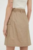 Спідниця Marc O'Polo колір бежевий mini пряма (3191398)