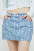 Джинсова спідниця Tommy Jeans mini пряма колір блакитний (3000733)