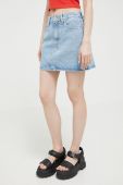 Джинсова спідниця Tommy Jeans mini пряма колір блакитний (3222050)