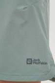 Спортивна спідниця Jack Wolfskin Hilltop колір зелений mini пряма