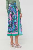 Шовкова спідниця Weekend Max Mara midi розкльошена колір барвистий